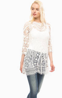 Белая кружевная туника MET