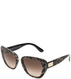 Солнцезащитные очки с оправой с животным принтом Dolce & Gabbana