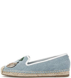 Эспадрильи из денима с отделкой пайетками Guess