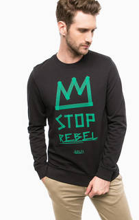 Хлопковый свитшот с принтом Jack & Jones