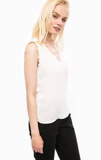 Белый трикотажный топ Vero Moda