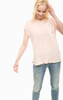 Футболка оверсайз кораллового цвета Pepe Jeans