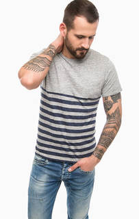 Хлопковая футболка в полоску Pepe Jeans