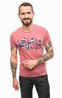 Футболка с короткими рукавами и круглым вырезом Pepe Jeans