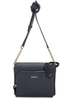 Маленькая кожаная сумка через плечо Dkny