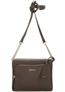 Маленькая кожаная сумка через плечо Dkny