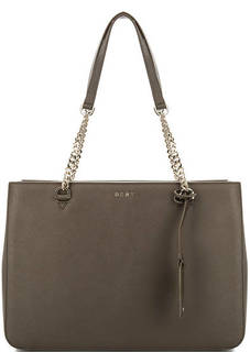 Сумка из сафьяновой кожи с длинными ручками Dkny