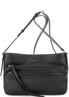 Кожаная сумка с одним отделом Dkny