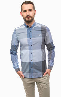 Хлопковая рубашка в крупную клетку Fred Perry