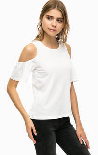 Хлопковая блуза с открытыми плечами Vero Moda