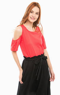 Красная блуза с открытыми плечами Vero Moda