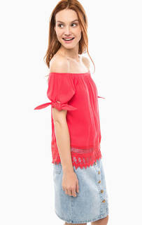 Красная блуза с короткими рукавами Vero Moda