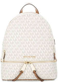 Рюкзак молочного цвета с монограммой бренда Michael Michael Kors