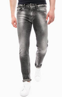 Зауженные джинсы серого цвета Calvin Klein Jeans