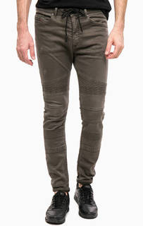Серые брюки на молнии с карманами Diesel