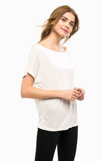 Футболка молочного цвета с короткими рукавами Diesel