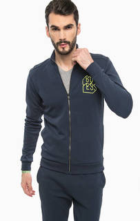 Синяя толстовка на молнии Guess