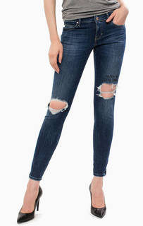 Рваные джинсы скинни с застежкой на молнию и болт Guess