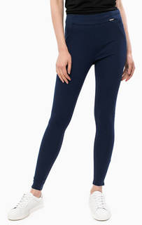 Синие брюки с молнией сбоку Guess