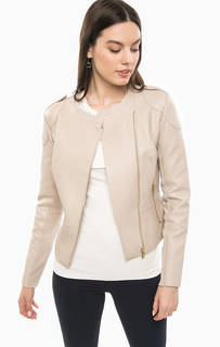 Бежевая куртка на молнии Guess