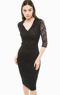 Ажурное платье-футляр черного цвета Marciano Guess