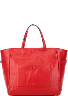Красная сумка из натуральной кожи Coccinelle