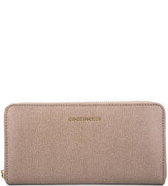 Бежевый кошелек из сафьяновой кожи Coccinelle