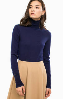 Синяя шерстяная водолазка Patrizia Pepe
