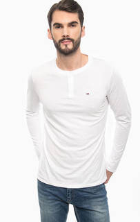Белая футболка с длинными рукавами Hilfiger Denim