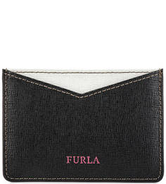 Черная визитница из натуральной кожи Furla