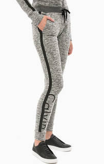 Серые брюки джоггеры с вышивкой Calvin Klein Jeans