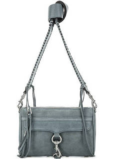 Синяя замшевая сумка через плечо Rebecca Minkoff