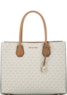 Сумка с короткими ручками и логотипом бренда Michael Michael Kors