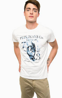 Хлопковая футболка с короткими рукавами Pepe Jeans