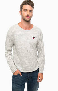 Серый джемпер с вышивкой Diesel