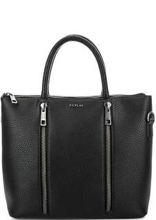 Черная сумка на молнии Replay