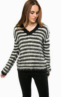 Свитер в полоску с треугольным вырезом Replay