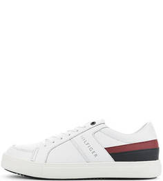 Кожаные кеды с контрастными вставками Tommy Hilfiger