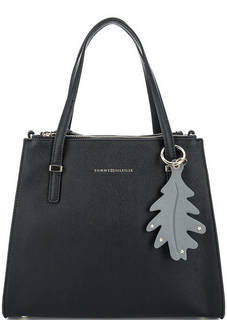 Черная сумка с боковыми отделениями Tommy Hilfiger