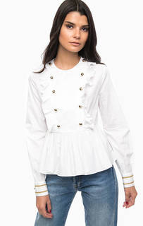 Белая блуза с декором Pinko