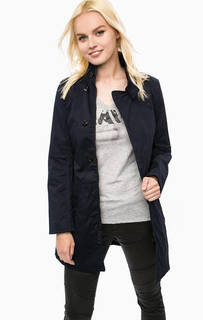 Синий хлопковый тренчкот на молнии G Star RAW