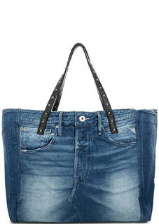 Вместительная хлопковая сумка Replay