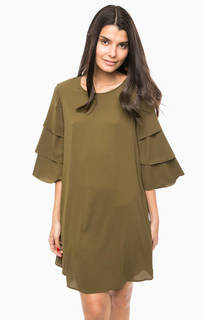 Платье цвета хаки свободного кроя Vero Moda
