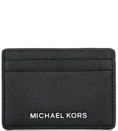Кожаная визитница с карманами Michael Michael Kors