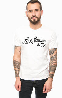 Хлопковая футболка с нашивками Levis®