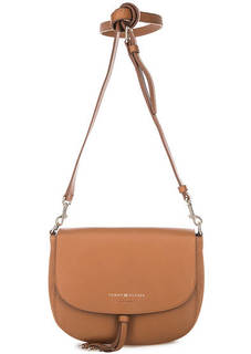 Кожаная сумка с замшевыми вставками Tommy Hilfiger