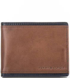 Кожаное портмоне с контрастными вставками Tommy Hilfiger