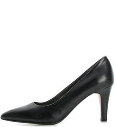 Черные кожаные туфли S.Oliver