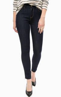 Синие джинсы скинни с контрастной строчкой Lee