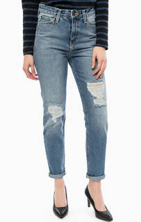 Рваные джинсы синего цвета Lee